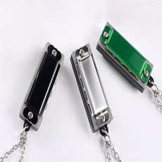 해피리빙 목걸이 하모니카 미니하모니카목걸이, 블랙