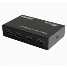 HDMI 분배기 1:4 최대 30M 안정적인 전송 4K 4포트 SP104M, 1개, 블랙