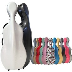 첼로케이스 대형 케이스 전용 경량 방수충격 방지 항공 운송용 악기 가방 하드케이스, B. 블랙