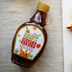 골든드롭 100% 유기농 캐나다 A등급 앰버리치 메이플 시럽, 189ml, 1개