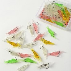 크릴 낚시 새우웜 소프트 베이트 20p 세트 호그웜, 1개