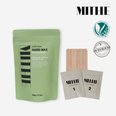 미더 리프그린 하드왁스 150g+왁싱 전/후 처리제 1set&스파츌라 L 셀프왁싱 비자극 하드왁스, 1개, 150g