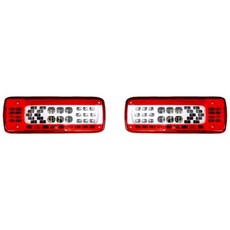테일 램프 후미등 데루등 라이트 후방 브레이크 신호등 볼보 트럭 시리즈 FM450 FM460 FMX500 용 LED 24V, 2)Red  Black Right