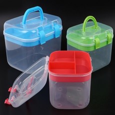 휴대용 멀티박스 장난감케이스, 소 - 레드