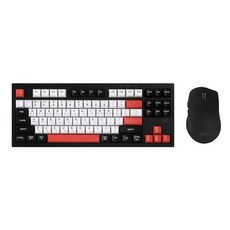 지클릭커 오피스프로 WMK50 사일런스 M 무소음 무선 블루투스 87 키보드 마우스 세트 Poker, 일반형