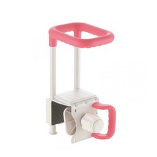 【海夫健康生活館】日本 高度可調 防霉加工 浴缸扶手, 粉色, 1個