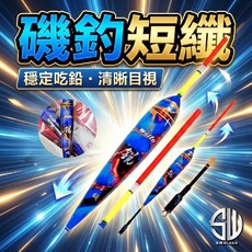WEITUO威拓 磯釣短籤 - 不鏽鋼彈簧標腳 磯釣浮標 黑毛/白毛適用, 1個, 銳,1.5錢