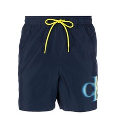 캘빈클라인 로고 프린트 스윔 쇼츠, 블루계열