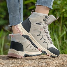 賣場新品高幫男女登山鞋戶外運動休閒鞋防滑登山鞋3JSS