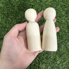 彩繪木頭人 DIY木偶大人 木頭玩具, 1個, 女生,120mm