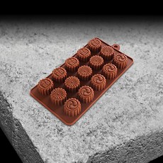 비즈쿡 실리콘 몰드 화과자, 1개, 3종 15구