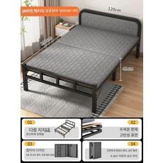 폴딩베드 공간활용 원룸 기숙사 1인용 간이 빌트인, 소프트 패드 침대 E