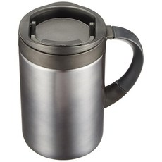 캡틴스태그 머그컵 물통 뚜껑포함/보온 보냉 더블 스테인리스 시에스프리 280ml 블랙 M-5370