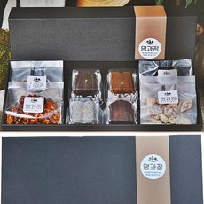 명과정 고급 전통 수제 양갱 한과 한식 디저트 선물 세트, 1세트, 420g