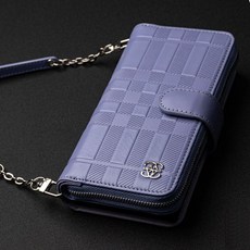 삼성 갤럭시 S26 울트라 (SM-S948) / GS 라피네 포르토 천연소가죽 지퍼월렛형 다이어리 핸드폰 케이스 (손목스트랩 포함)