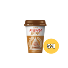서울우유 포리커피 삼각포리 컵커피우유, 5개, 200ml