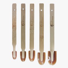 실리콘 헤라 미니 소 중 대 특대 갈색 나무 스크래퍼 마무리 마감 다듬기, 1개