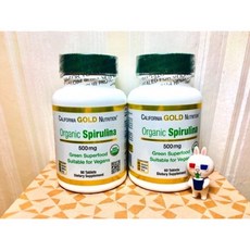 CGN 有機螺旋藻錠 Spirulina 500mg 綠色超級食物, 1個, 60粒