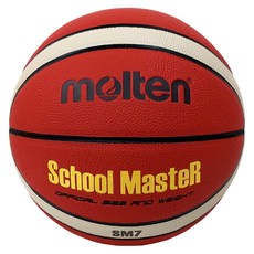 몰텐 스쿨마스터 농구공 7호 올코트 대한농구협회 학교 체육 교재 연습, B7G3200-SM, 1개