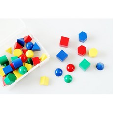 초등수학교구 4색 10모양 미니 입체도형 40p 성취감 논리지능UP EQ 도형분류 IQ, 1개