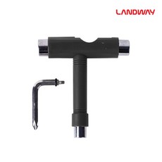 랜드웨이 T Tool 티툴 블랙 롤러스케이트/스케이트보드, 1개