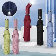 LED 우산 3단우산 손전등 우산 튼튼한 반전 용품 장마 (49719486)