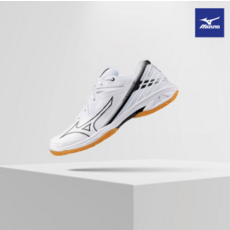 미즈노 MIZUNO 탁구화 웨이브 클로3 71GA244328 화이트 블랙 배드민턴화 피클볼화 체대입시화
