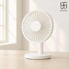 픽템 고요 무선 저소음 탁상용 선풍기 GO:YO, 화이트