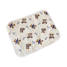 嬰兒小熊隔尿墊 防水墊 生理墊 防尿墊 姨媽墊 三種尺寸可選, 中號M, 1個