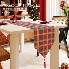 크리스마스 테이블보 식탁보 30x100 레드 홈파티 1. 성탄절 천 눈송이(삼각형) 캠핑, D. 32160cm 데스크탑 길이 100110