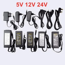 DC 12V 스위칭 전원 공급 장치 5V 6V 8V 9V 1A 2A 3A 5A 6A 8A 변압기 AC 220V ~ LED 어댑터, 01 5V용, 01 US Plug, 03 8A