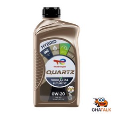 [100% 합성유]토탈 쿼츠 9000 퓨처XT GF7 0W-20 1L, 0w20, 1개