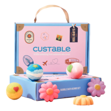 커스터블 버블 배쓰밤 6종 선물 세트, 1개, 600g