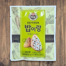 백설 밥이랑 야채, 27g, 1개