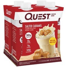 QUEST NUTRITION 高蛋白奶昔 海鹽焦糖 低糖, 325ml, 4瓶
