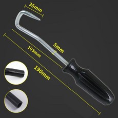 190mm 오일 파이프 제거 훅 자동차 공구 연료 라인 분리 호스 수도관 수리 1개