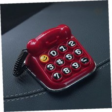 차량 주차 연락처 안내판 전화기 모양 번호판 빨간색 플라스틱 숫자 표시 대시보드, 화이트, 1개