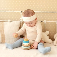 마롤로뜨 신생아 아기 니삭스 3켤레 세트 미끄럼방지 양말 아동 유아 논슬립, 1세트, 블루SET