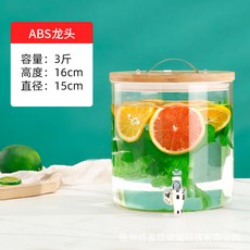 飲料桶帶龍頭水果茶桶 3斤容量, 1個