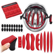 자전거 전동킥보드 헬멧 스폰지 인라인 안전모 스펀지 라이더 패드 내피, 레드