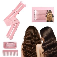 SNAIL GARDEN 잠들 수 있는 4-in-1 헤어 컬러 - 내장 빗 벨벳 무열 컬 웨이브 및 컬을 위한 내열성 컬러 엉킴 없고 밤새 안전한 소재 315228 9024