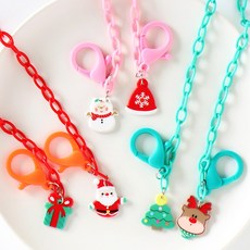 크리스마스 마스크줄 산타마스크 스트랩 캐릭터 마스크목걸이