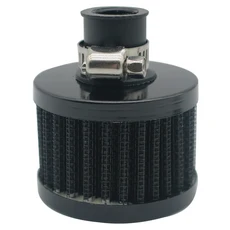 [호환] 범용 인터페이스 자동차 공기 필터 12mm 오토바이 차가운 흡입구 높은 흐름 크랭크 케이스 벤트 커, 05 Black, 1개