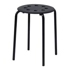 이케아 MARIUS 스툴, 블랙, 1개