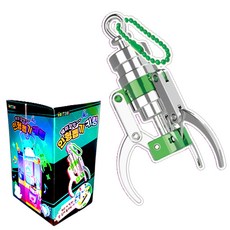 토이즈데이 재미있는 인형뽑기 집게 키링 어린이 단체 선물 구디백, 그린, 1개