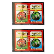 정품 고급 무지개 하우스 맞고 화투 사기방지, 2개