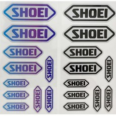 바이크스티커 바이크데칼 헬맷스티커 오토바이스티커, 2.SHOEI 스티커 / 화이트 그라데이션