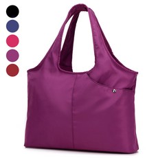 아이엔엠디 대용량 방수 기저귀 가방 토트 수납 숄더 백, 바이올렛