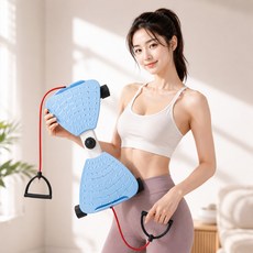 트위스트운동기구 가정용 허리비틀기 실내 운동기구 회전운동기구 허리돌리기운동기구 전신운동기구 홈트, 블루, 1개