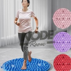 노드룸 원형 발지압판 홈트용 지압매트 55cm 발지압운동판, 1개